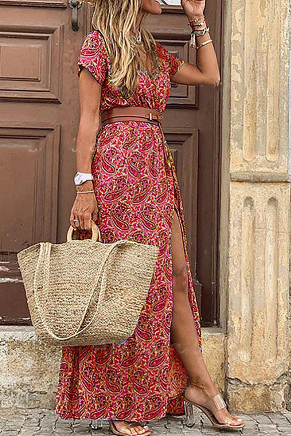 Isolina | Women's Sleeveless Bohemian Maxi Dress with Round Neck - image 5