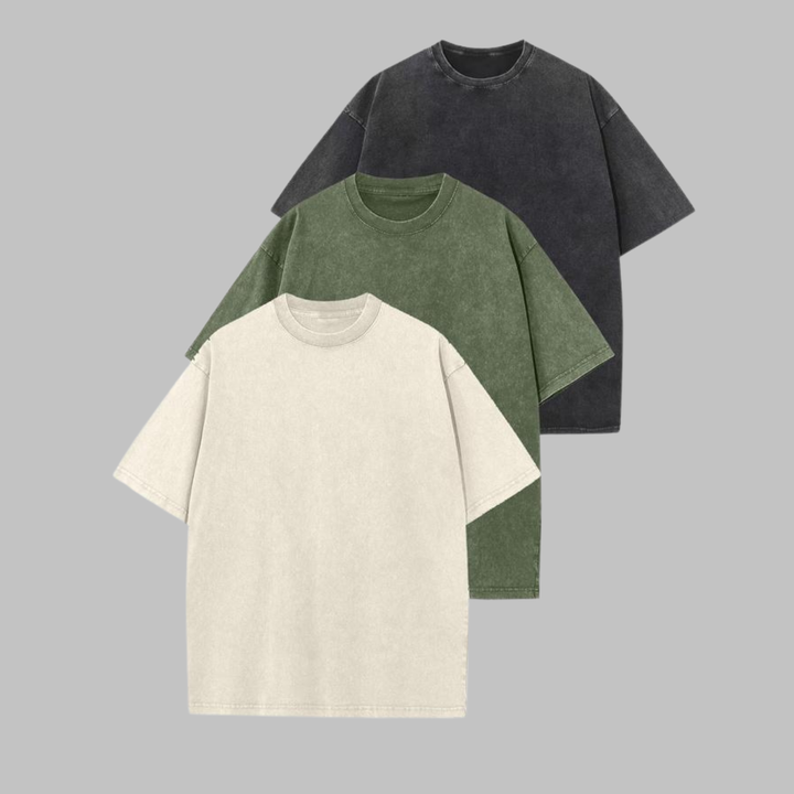 Priscilla | Women's - Casual Oversized Wash Crew Neck Unisex Shirt