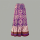 Georgette | Women's Printed Maxi Skirt with Elastic Waist and Tiered Design