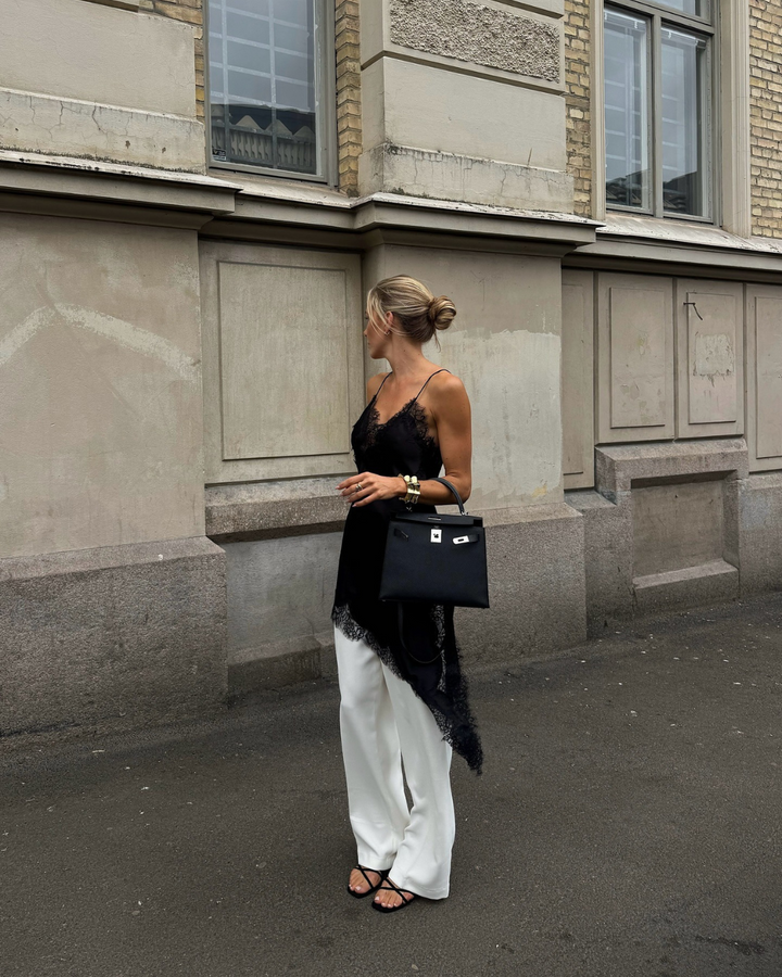 Etta | Women's Kendall Asymmetric Lace Dress