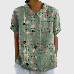Green Floral Print