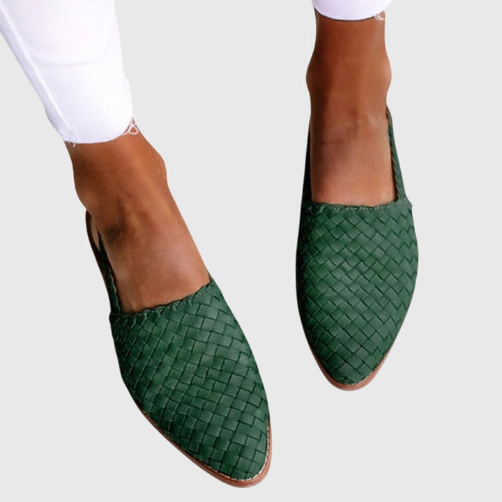Bettany | Women's Orthopaedic Woven Slingback Flats with Adjustable Strap for Summer
