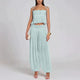 Juniper | Women's Lace Crop Top & Pleated Harem Pants Set