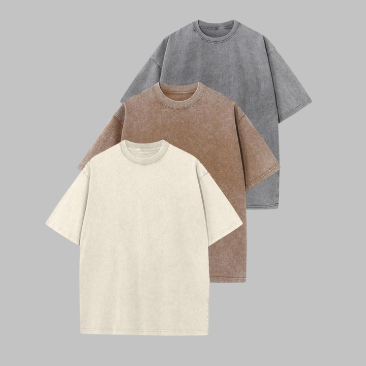 Priscilla | Women's - Casual Oversized Wash Crew Neck Unisex Shirt