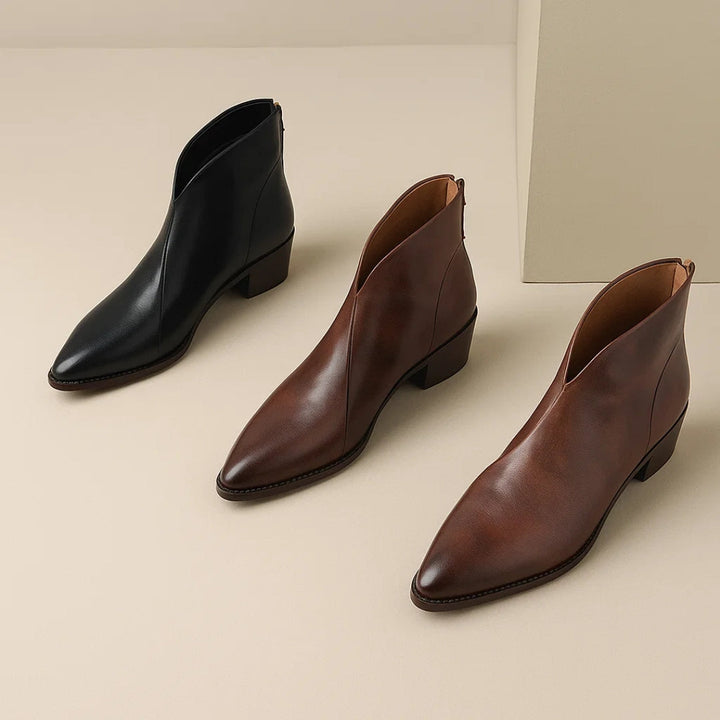 Blanche | Women's Ankle Boots with Mid-Height and Sturdy Sole