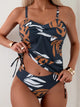 Florianne | Women's Printed Tankini Set with Tie Sides and Ruched - image 1