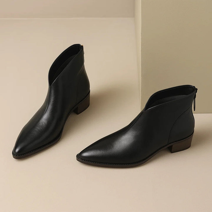 Blanche | Women's Ankle Boots with Mid-Height and Sturdy Sole