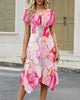 Sylvia | Women's Casual A-Line Flowy T-Shirt Dress with Pockets (US Only)