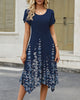Sylvia | Women's Casual A-Line Flowy T-Shirt Dress with Pockets (US Only)