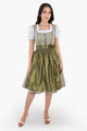 Emerentia | Women's Forest Green Oktoberfest Dirndl Midi Dress with Buttoned Bodice - image 1