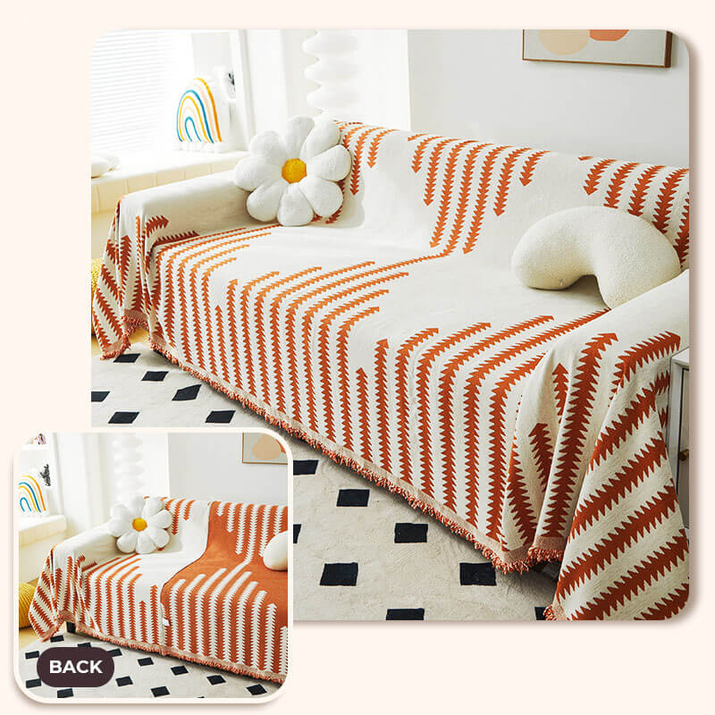 Rosedale | Reversible All-Season Chenille Couch Throw Cover - image 10