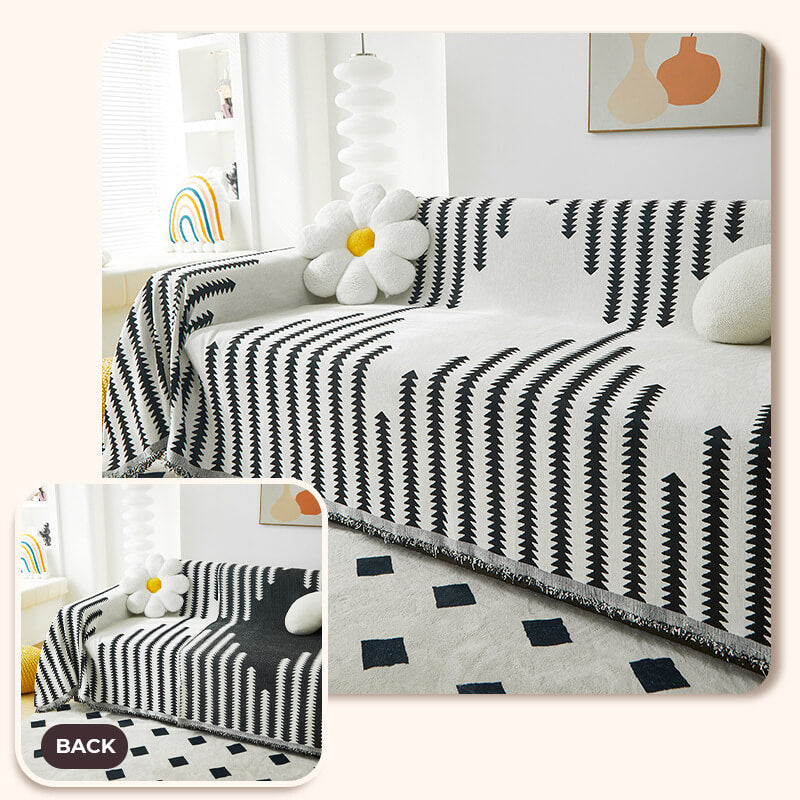 Rosedale | Reversible All-Season Chenille Couch Throw Cover - image 13
