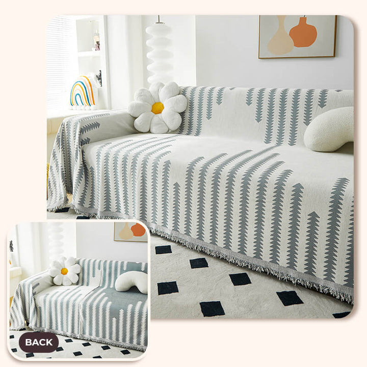 Rosedale | Reversible All-Season Chenille Couch Throw Cover - image 12