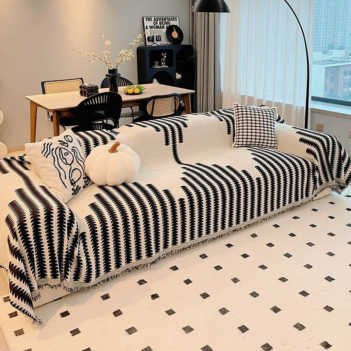 Rosedale | Reversible All-Season Chenille Couch Throw Cover - image 3