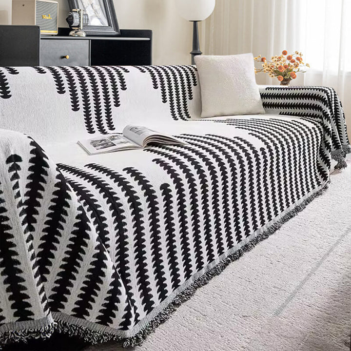 Rosedale | Reversible All-Season Chenille Couch Throw Cover - image 7