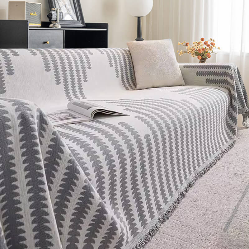 Rosedale | Reversible All-Season Chenille Couch Throw Cover - image 6