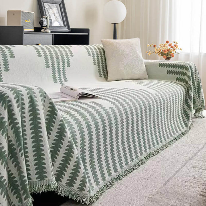 Rosedale | Reversible All-Season Chenille Couch Throw Cover - image 8