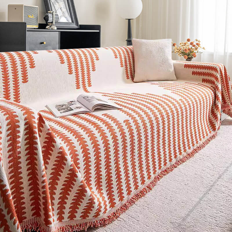 Rosedale | Reversible All-Season Chenille Couch Throw Cover - image 1