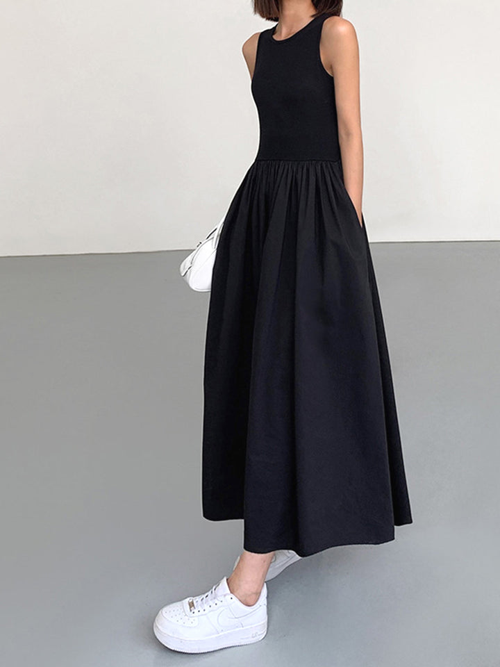 Morwenna | Women's Leisure Crew Neck Long Dress
