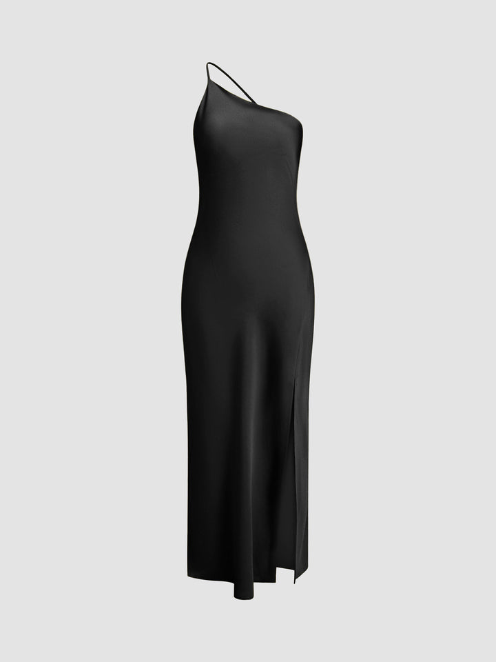 Alessandra | Women's Moonlight Open Back Satin Slit Long Dress
