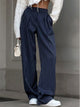 Mildred | Women's Pinstripe Pleated Wide-Leg Pants