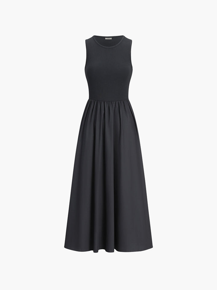 Morwenna | Women's Leisure Crew Neck Long Dress