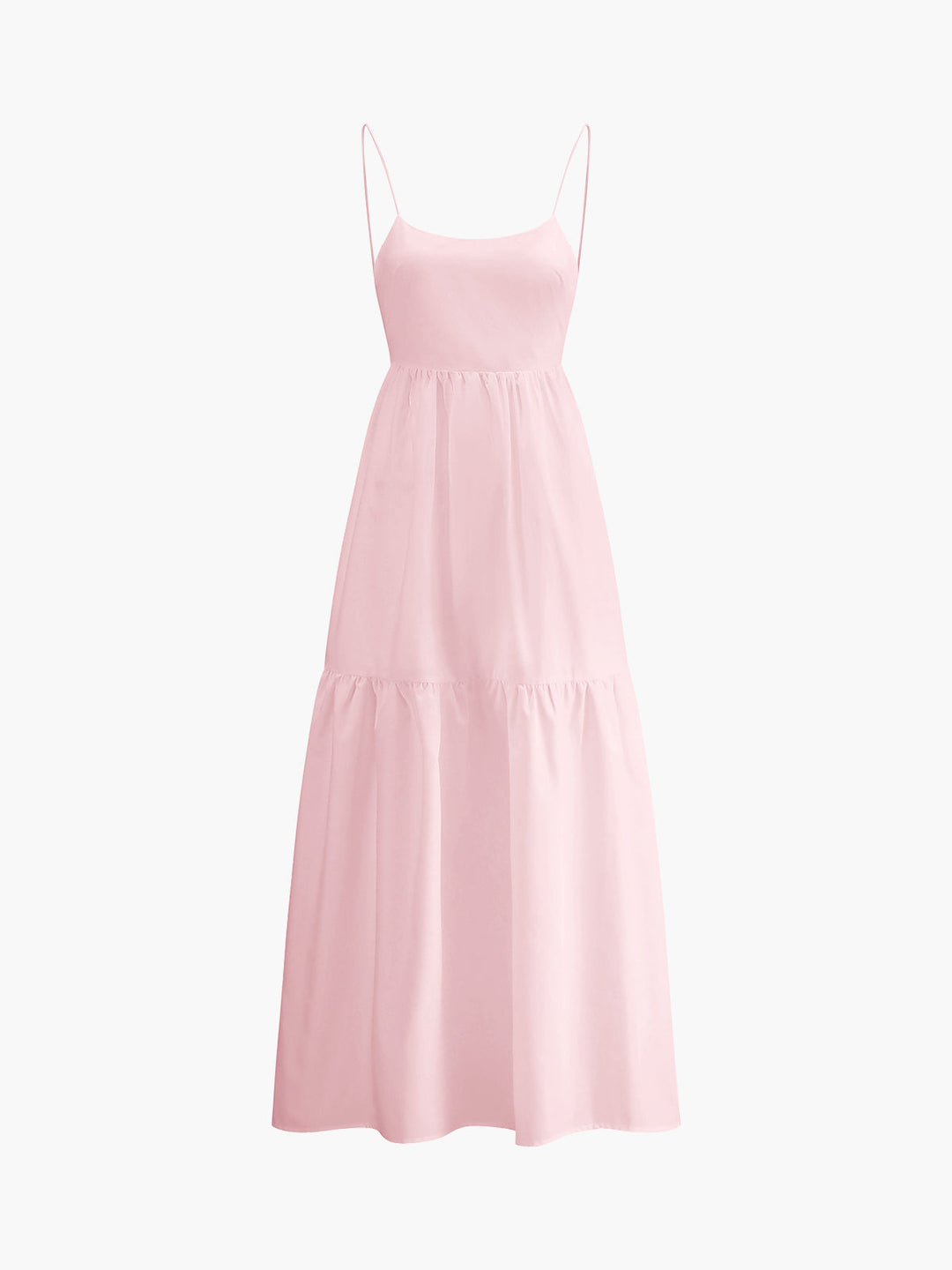 Cecily | Women's Solid Backless Long Dress