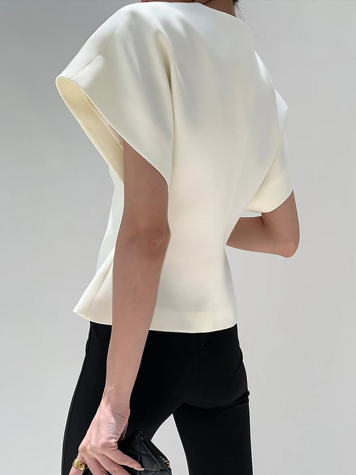 Guinevere | Women's Trendy V-Neck Button Down Blouse