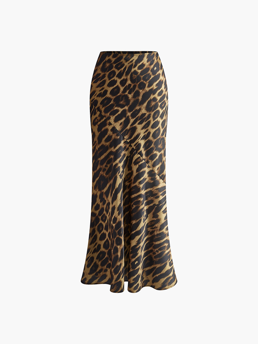 Greta | Women's Slim Leopard Print Maxi Skirt