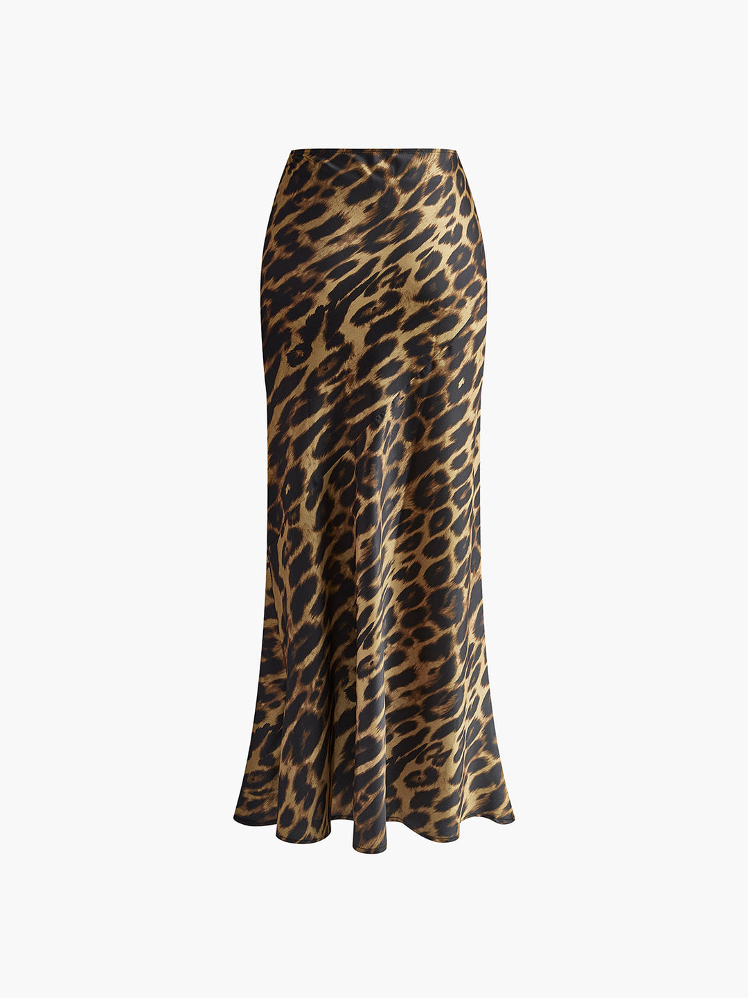 Greta | Women's Slim Leopard Print Maxi Skirt