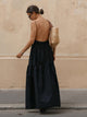 Cecily | Women's Solid Backless Long Dress
