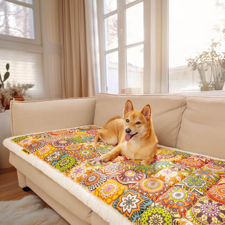 Werri | Floral Quilted Cotton Couch Cover - image 9