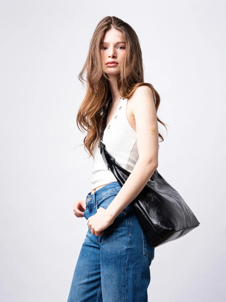 Jocasta | Women's Crossbody Scarlett Distressed Tote