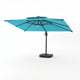 Flax | Cantilever Garden Parasol with Solar LED Lights, 360° Rotating Outdoor Umbrella 2.7 x 3.6m - image 12