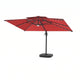 Flax | Cantilever Garden Parasol with Solar LED Lights, 360° Rotating Outdoor Umbrella 2.7 x 3.6m - image 15