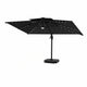 Flax | Cantilever Garden Parasol with Solar LED Lights, 360° Rotating Outdoor Umbrella 2.7 x 3.6m - image 3