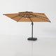 Flax | Cantilever Garden Parasol with Solar LED Lights, 360° Rotating Outdoor Umbrella 2.7 x 3.6m - image 10