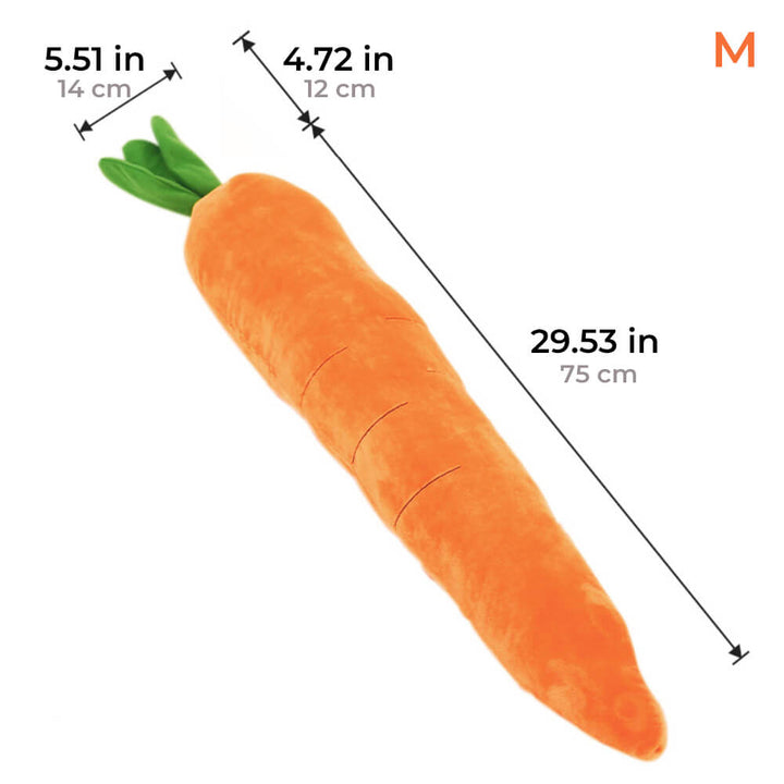 Dromana | Carrot Squeaky Plush Dog Toy - image 8