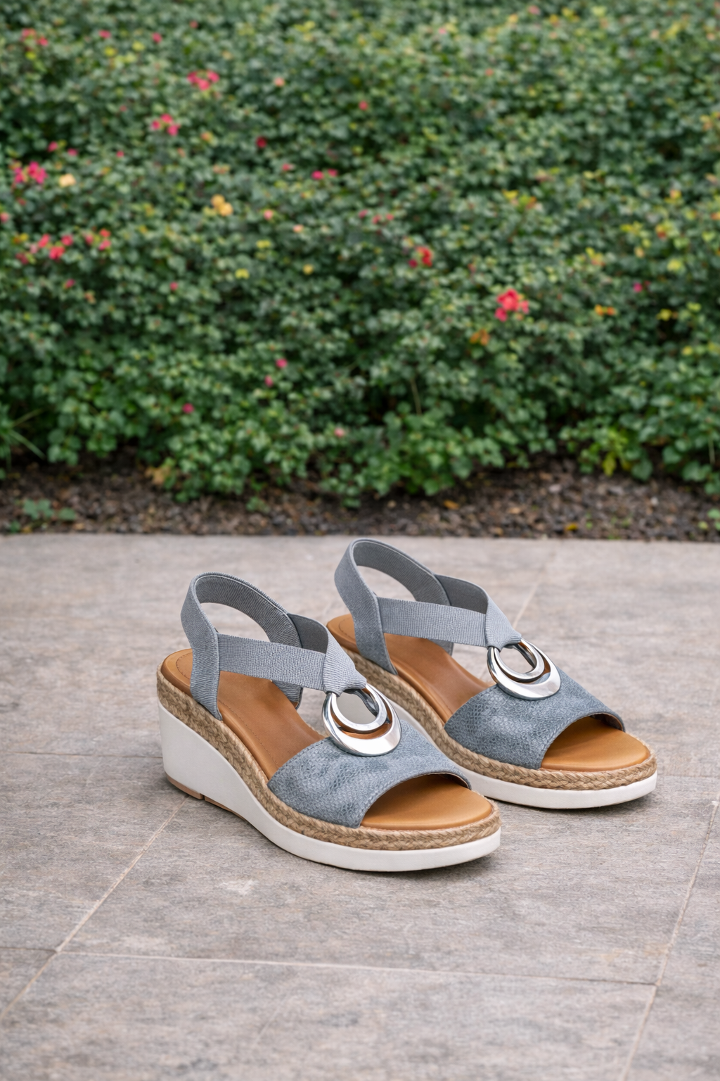 Ulrica | Women's Platform Strap Sandals with Decorative Ring Detail