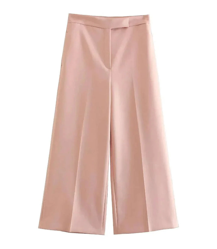 Anwen | Women's Tailored Vest and Wide Leg Pants Set