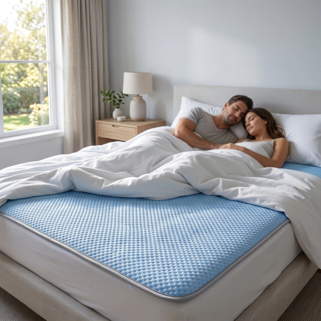 Quoll | Cooling Ice Silk Mattress Pad, Breathable Washable Summer Bed Mat - image 6