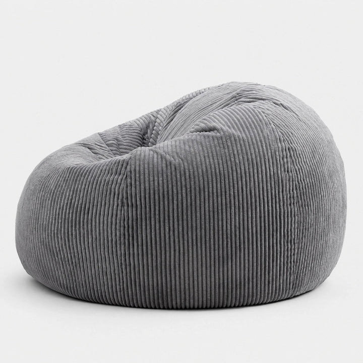 Dirkje | Corduroy Bean Bag Chair, Soft Lounge Seat for Living Room & Bedroom - image 2