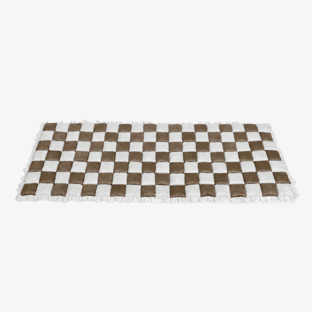 Kurnell | Cream Plaid Chenille Pet Mat and Couch Cover - image 24