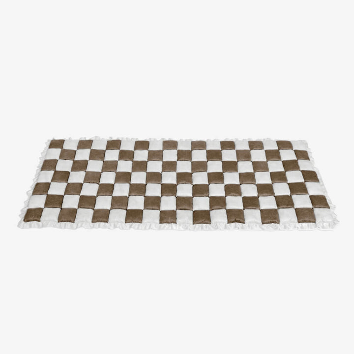 Kurnell | Cream Plaid Chenille Pet Mat and Couch Cover - image 24
