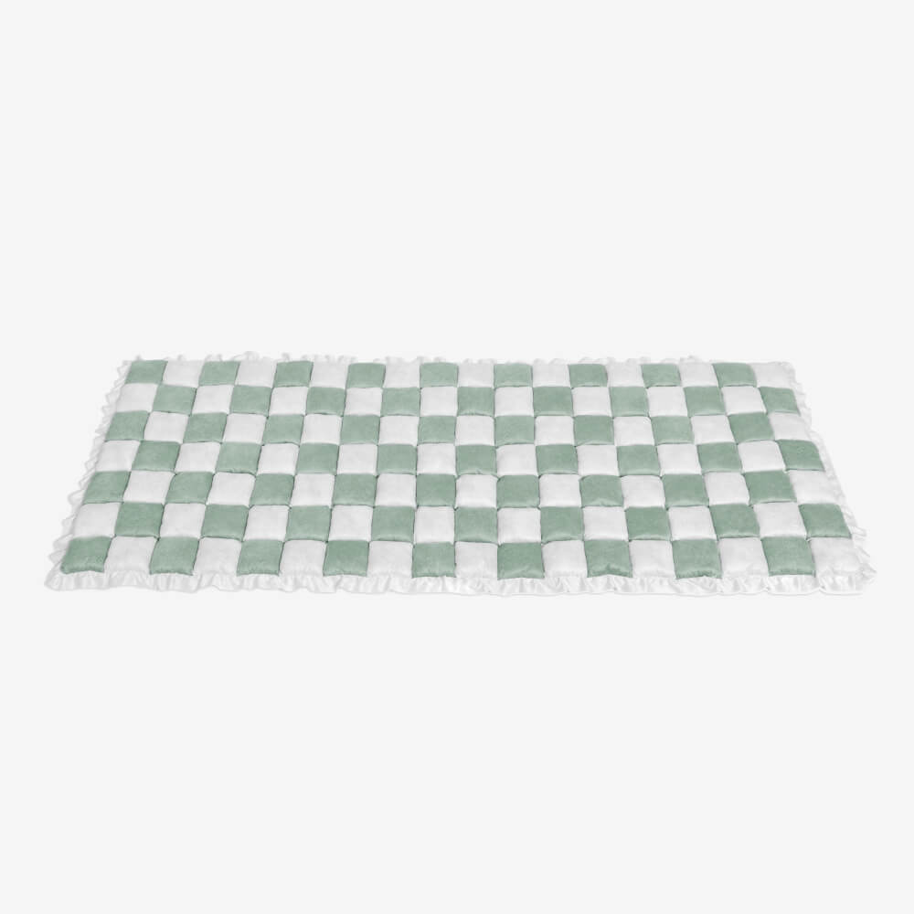Kurnell | Cream Plaid Chenille Pet Mat and Couch Cover - image 26