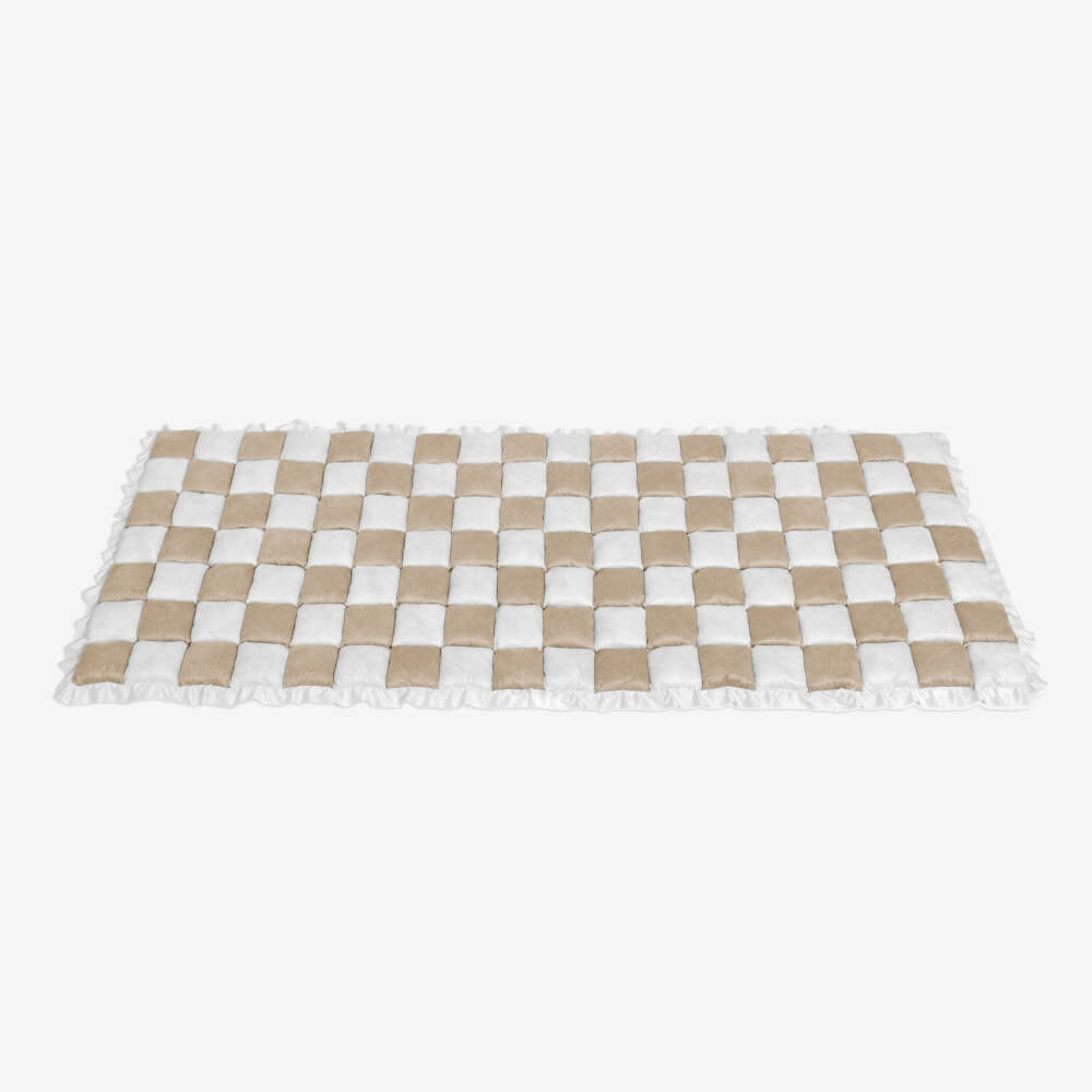 Kurnell | Cream Plaid Chenille Pet Mat and Couch Cover - image 25