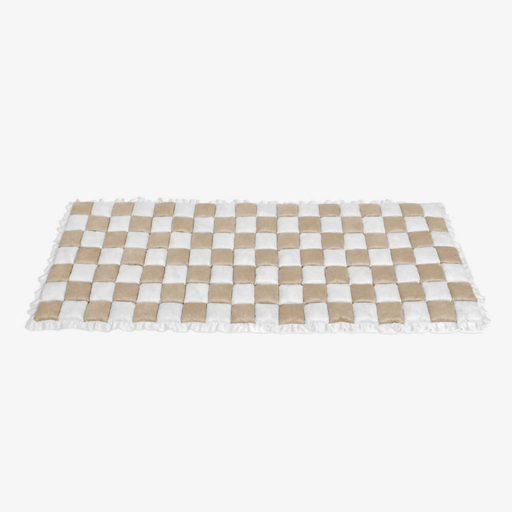Kurnell | Cream Plaid Chenille Pet Mat and Couch Cover - image 25