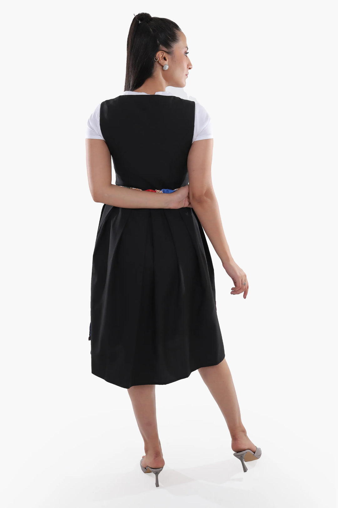 Theresia | Women's Oktoberfest Dirndl Maxi Dress with Striped Skirt - image 6