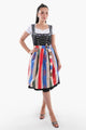 Theresia | Women's Oktoberfest Dirndl Maxi Dress with Striped Skirt - image 1