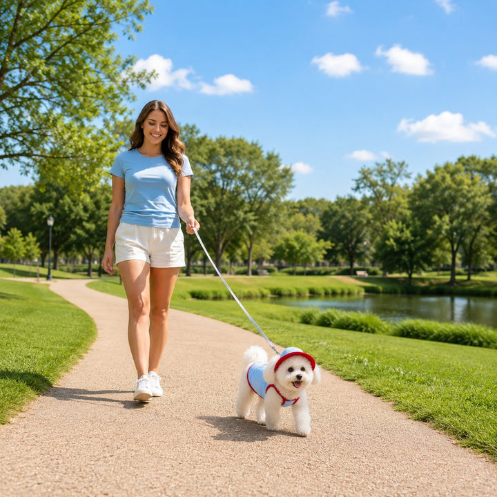Argyro | Dog Cooling Vest and Sun Hat Set, Keep your dog cool and comfortable during hot summer walks. - image 5